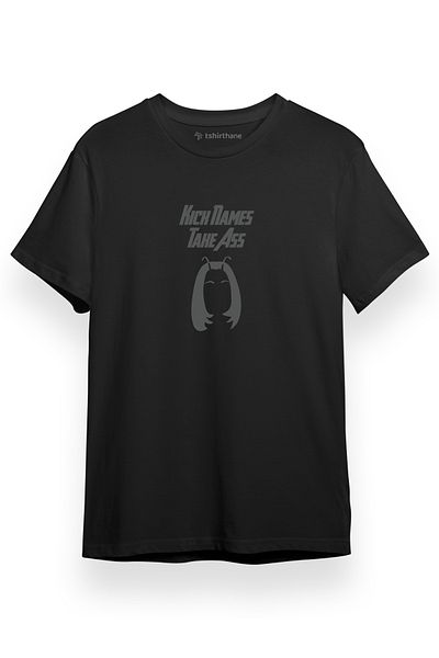 Tshirthane Guardians of the Galaxy Kick Names Take Ass Μαύρο κοντομάνικο ανδρικό μπλουζάκι