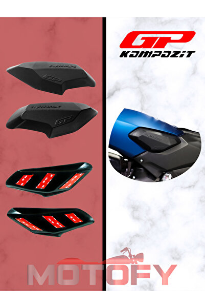MOTOFY GP Kompozit Yamaha NMAX 125 / 155 2015-2020 Uyumlu Grenaj Koruma Siyah