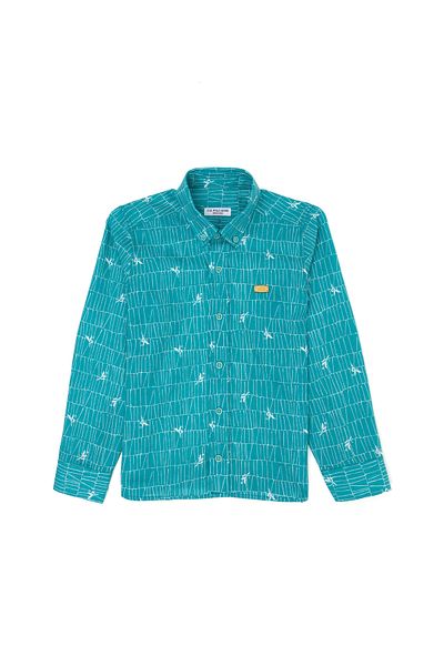 U.S. Polo Assn. Mint Colored Boy's Shirt - Long Sleeve, Model50264504-VR090