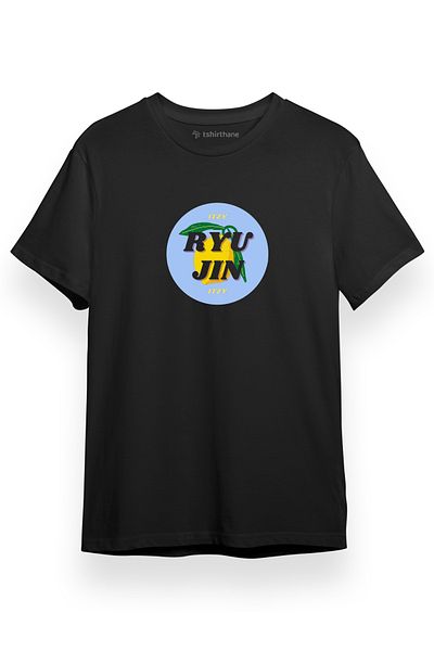Tshirthane Ανδρικό μπλουζάκι ITZY Ryujin μαύρο κοντομάνικο