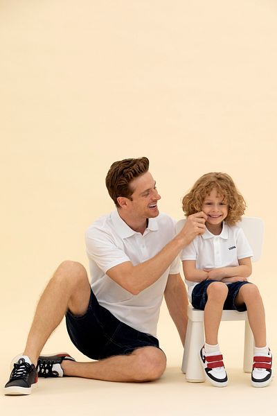 U.S. Polo Assn. Λευκό ανδρικό μπλουζάκι με γιακά Polo 50264892 -VR013