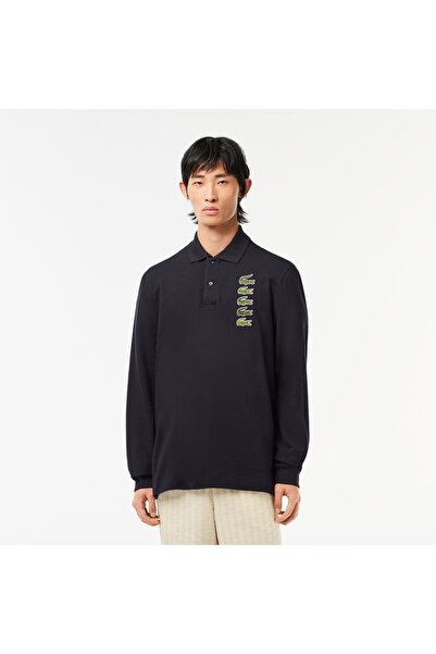 Lacoste Erkek Classic Fit Uzun Kollu Lacivert Polo