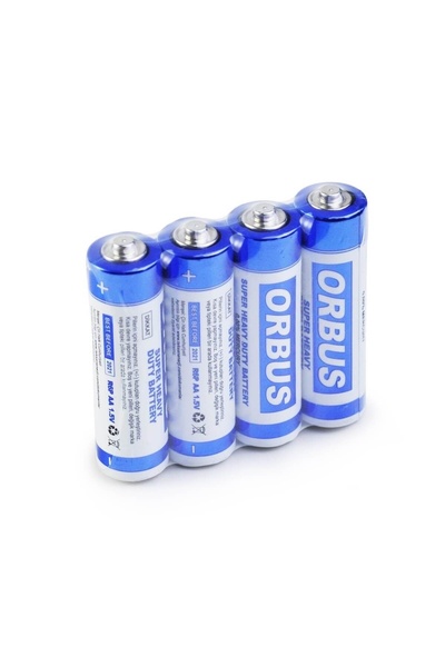 ORBUS Orbus R6P 1.5v AA Kalem Pil 4 Adet Süper Heavy Duty Battery