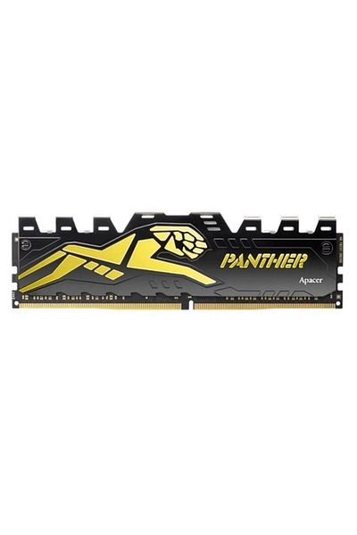 Apacer Panther Black-Gold 16Gb 1X16Gb 3200Mhz Cl16 Ddr4 Gaming Ram (Ah4U16G32C28Y7Gaa-1)
