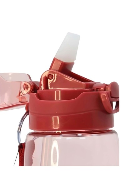 Vicco زجاجة مياه بغطاء قفل تريتان زجاجة مياه 750 مل لون أحمر