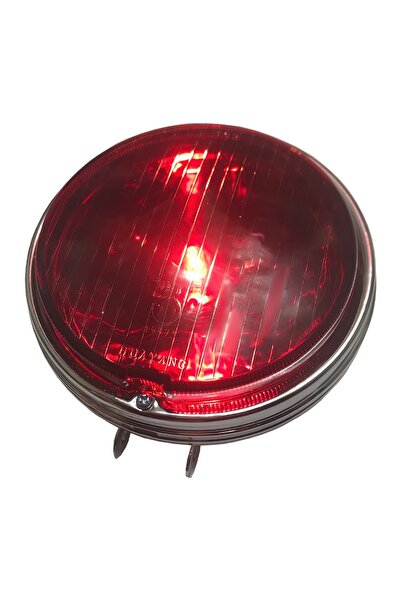 TEAMCAR Stop Lambası Kırmızı Camlı Oben Kromaj Fren Sis Farı