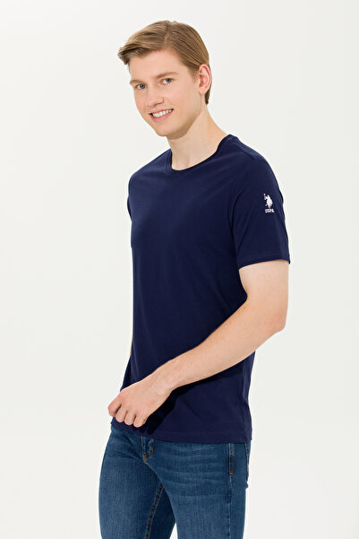 U.S. Polo Assn. Erkek Lacivert Basic Bisiklet Yaka Tişört 50264916-VR033