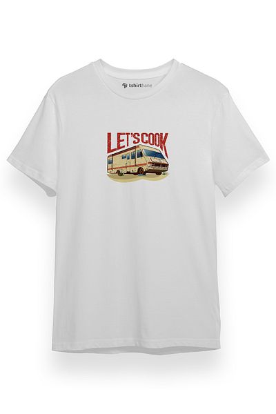 Tshirthane Breaking Bad Ας μαγειρεύσουμε Λευκό κοντομάνικο ανδρικό μπλουζάκι