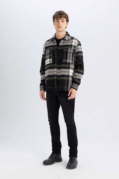 DeFacto Relax Fit Lumberjack-Flanell-Langarmshirt 3162929
