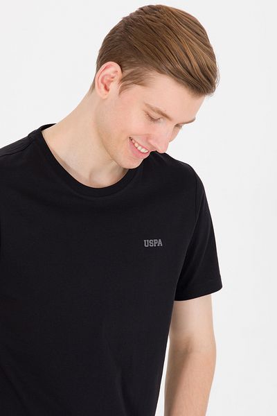 U.S. Polo Assn. Men's Black Basic Crew Neck T-Shirt 50264918 -Vr046