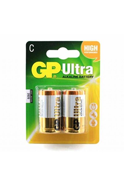 GP Batteries Ultra Alkalin 2'li C Boy Orta Pil (14au-2u2)