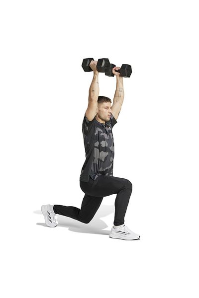 adidas Men's Black Camo T-Shirt - Aop T, Is6153