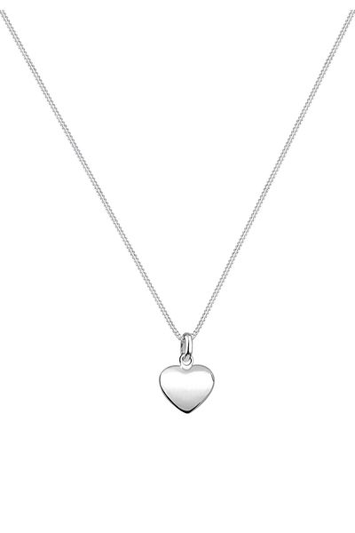 ELLI Halskette Damen Herz Anhänger Filigran in 925 Sterling Silber