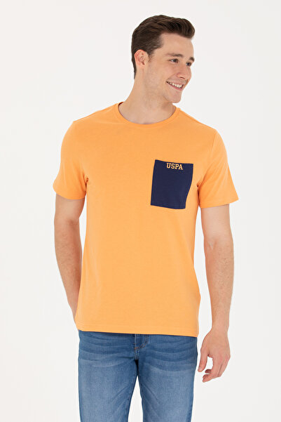 U.S. Polo Assn. Men's Orange Crew Neck T-Shirt 50264969 -Vr051