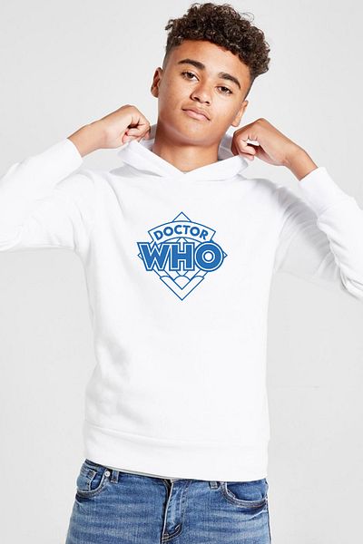 Tshirthane Hanorac cu glugă 3ip pentru copii Doctor Who New White