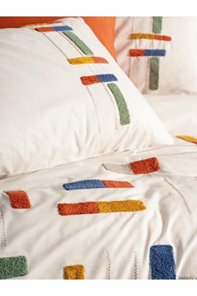 kapsulavm Puff Embroidered Ranforce Double Nev Set Katy Cinnamon