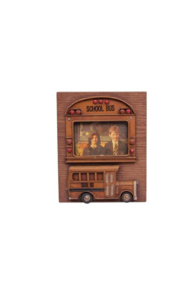 blackwolfstore Decorative Metal Frame School Bus Decorated Gift