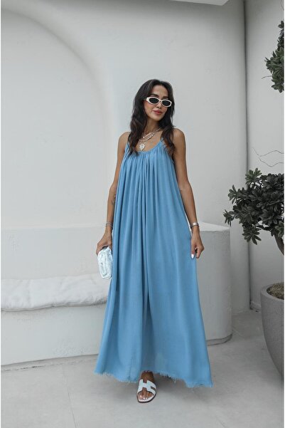 Havoş Santos Blue Strap Dress