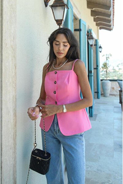Havoş Pink Vest with Straps