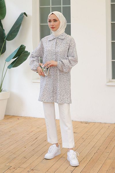 civetta Gray Patterned Shirt - 10046.1778