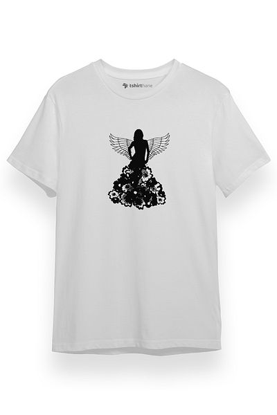 Tshirthane Angel Icon Λευκό κοντομάνικο ανδρικό μπλουζάκι