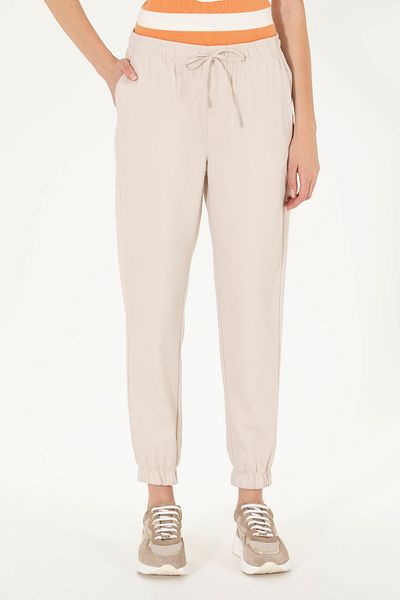 U.S. Polo Assn. Women's Beige Jogger Fit Trousers 50265361-Vr011