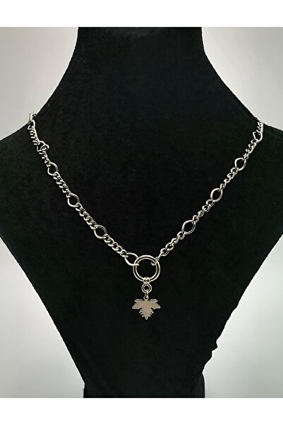 Monalisa Home قلادة فضية اللون فاخرة مضادة للتشوه - مع سلسلة