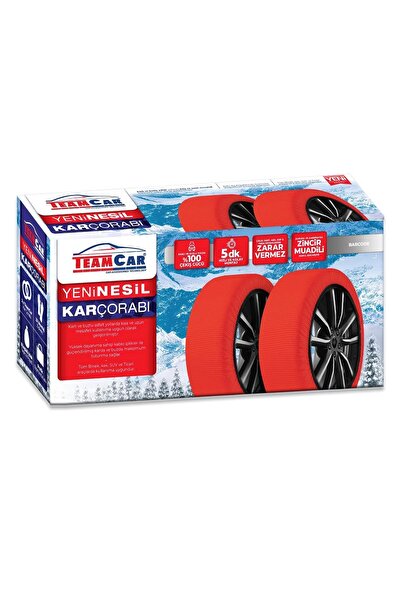 TEAMCAR Kar Çorabı 215/60/r17 Yeni Nesil Kolay Montaj Zincir Muadili