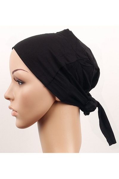 MOONFER Seamless Tied Hijab Bonnet - Tied Bandana 5 Pieces