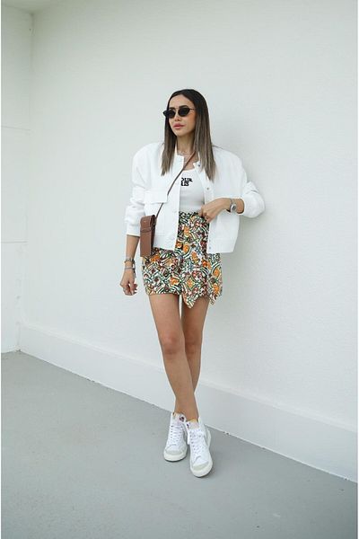 Havoş Εκρού Φαρδιά Τσέπη Bomber Jacket