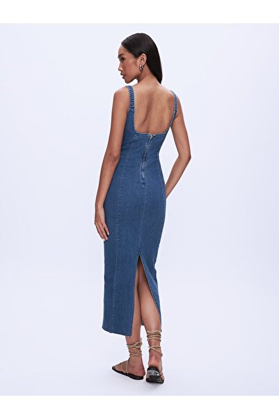 Ltb Rochie lungă de jeans Sharon