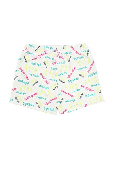 U.S. Polo Assn. White Knitted Children's Shorts - 50265406 -Vr013