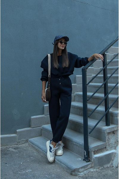 Havoş Zelda Navy Blue Tracksuit Set
