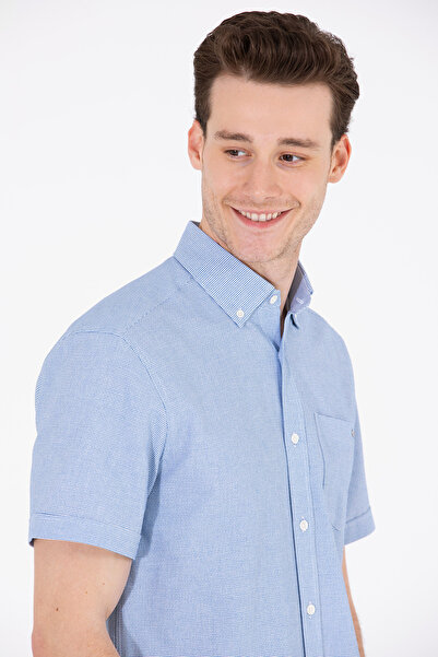 U.S. Polo Assn. Ανδρικό πουκάμισο Saks με κοντό μανίκι 50265491-VR045