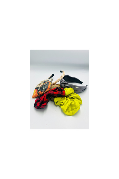 Monalisa Home طقم باندانا بإبزيم على شكل تاج - ملون ومنقوش