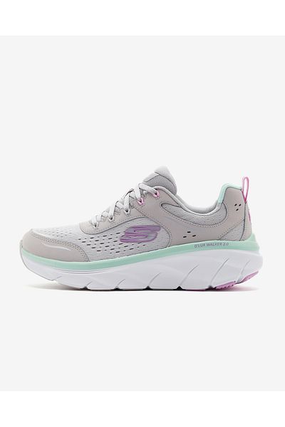 SKECHERS D'Lux Walker 2.0 Daisy Doll – Dámské šedé tenisky 150093 Gymt