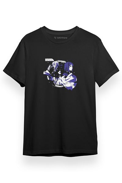 Tshirthane Violet Evergarden Anime Doll Μαύρο κοντομάνικο ανδρικό μπλουζάκι