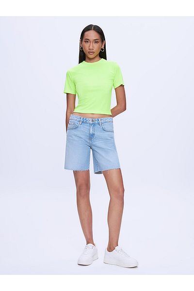 Ltb Marıelle Relaxed Cut Jean Shorts