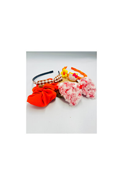 Monalisa Home طقم باندانا بإبزيم على شكل تاج - ملون ومنقوش