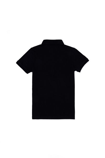 U.S. Polo Assn. Tricou pentru fetiță cu gât polo negru 50265668 -VR046