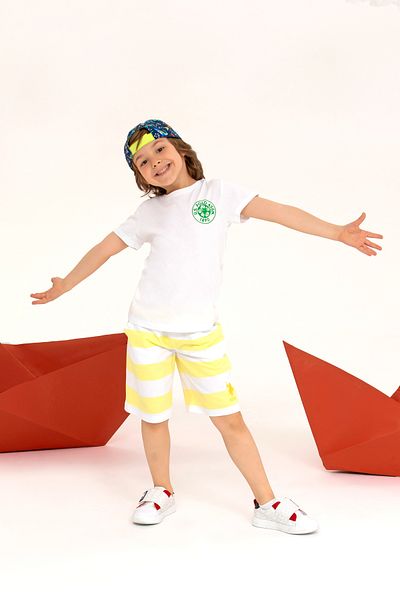U.S. Polo Assn. Kids Yellow Knitted Shorts 50265956 -Vr044
