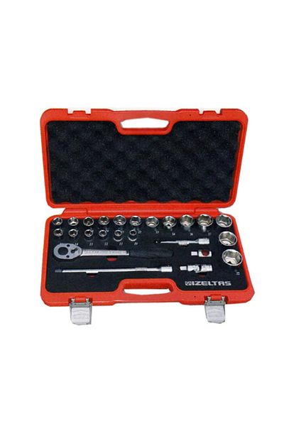 İzeltaş 24 Pieces Izeltas 1/2'' Six Corner Socket Wrench Set