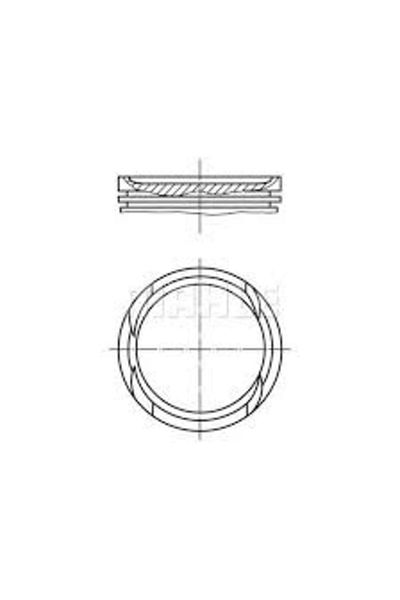 MAHLE Engine Piston Rings Std Palio Albea Punto 1.2 16V 70.80