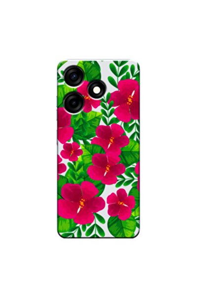 Zebana حافظة متوافقة مع TECNO Spark 10 4G زهور الربيع 9 حافظة من السيليكون (م...