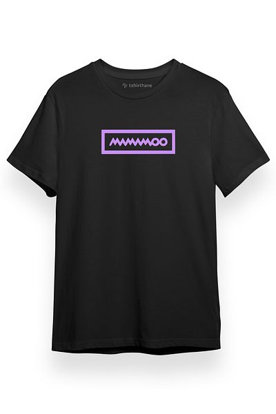 Tshirthane Mamamoo Logo Μαύρο κοντομάνικο ανδρικό μπλουζάκι