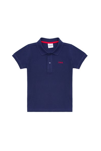 U.S. Polo Assn. Μπλουζάκι με γιακά πόλο για αγόρια Navy Blue Basic 50266041-VR033