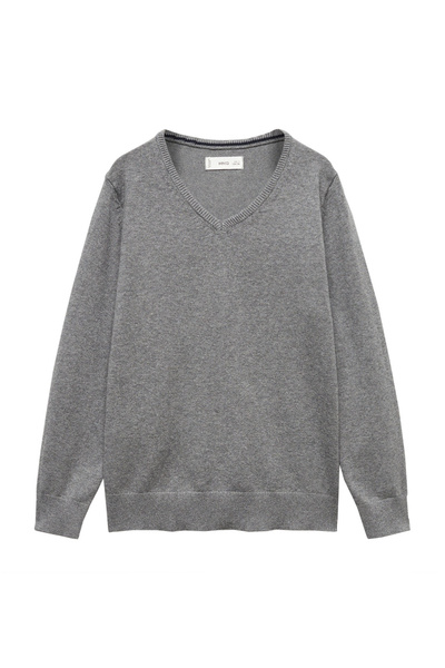 MANGO Kids Sweater mit V-Ausschnitt