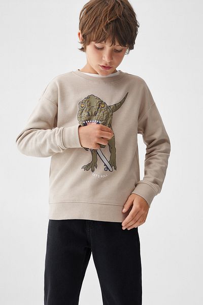 MANGO Kids Kreslená bavlněná mikina