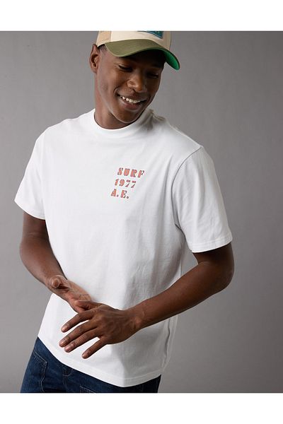 American eagle white t shirt clearance