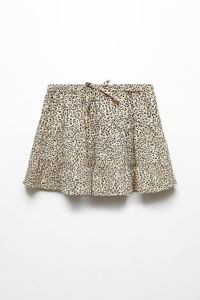 MANGO Kids Leoparden-Baumwollrock